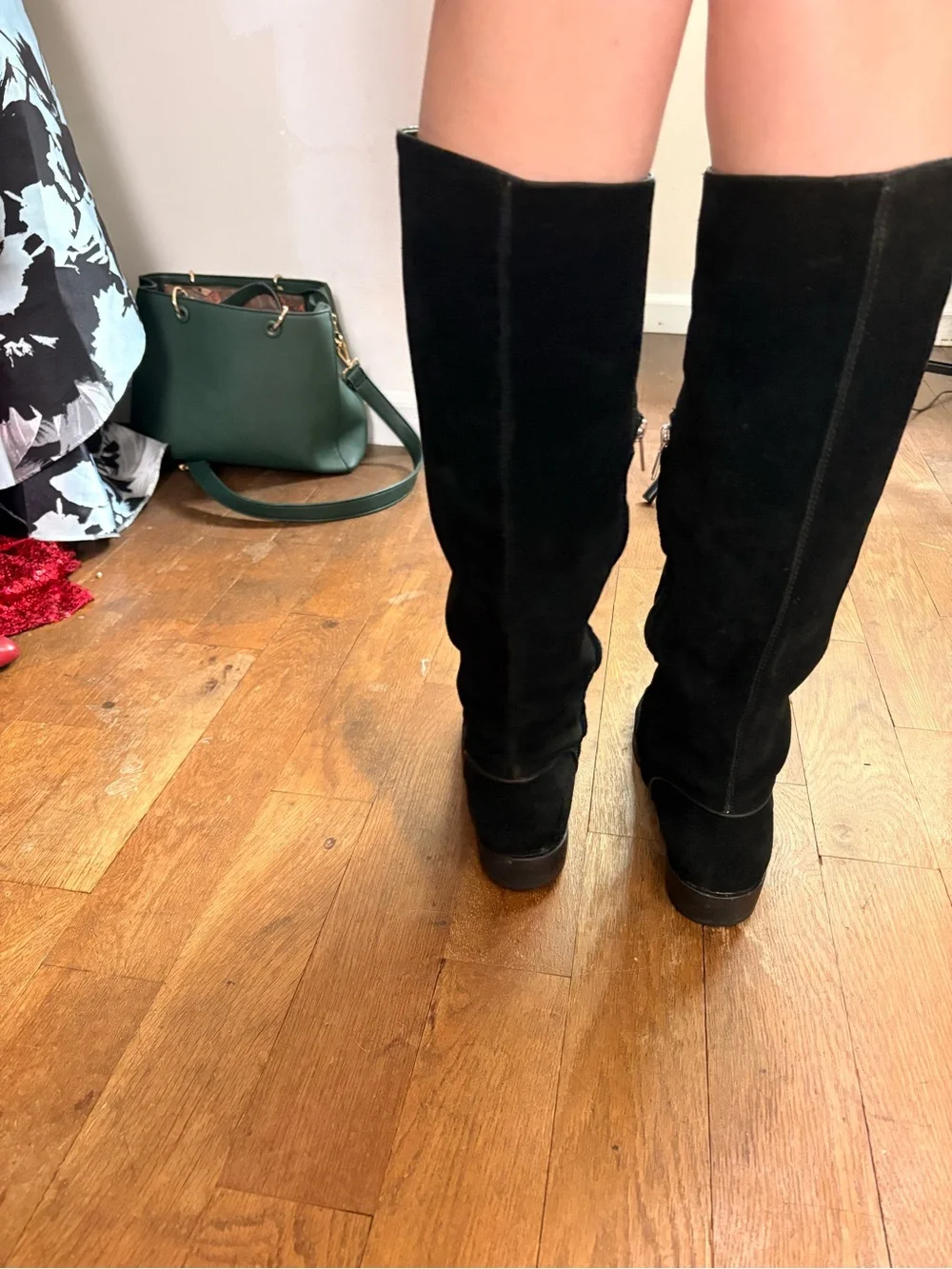 Black Suede Knee-High Women’s Boots - UGG